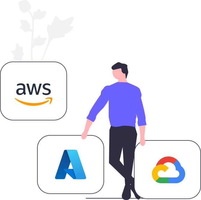 Cloud infrastructure illustration